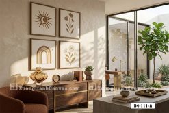 Tranh Canvas Boho Line Art Tông Nâu Beige Tối Giản Hiện Đại Mã-B4-111-A B4 111 A Tranh Canvas Boho Line Art Tông Nâu Beige Tối Giản Hiện Đại m3