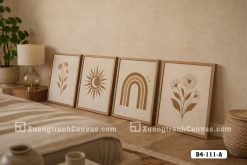 Tranh Canvas Boho Line Art Tông Nâu Beige Tối Giản Hiện Đại Mã-B4-111-A B4 111 A Tranh Canvas Boho Line Art Tông Nâu Beige Tối Giản Hiện Đại m5