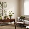 Tranh Canvas Lá Xanh Cổ Điển Sang Trọng Hiện Đại Mã-B4-118-A B4 118 A Tranh Canvas Lá Xanh Cổ Điển Sang Trọng Hiện Đại m1