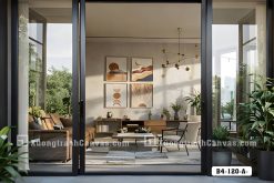Tranh Canvas Vũ Trụ Tối Giản Nhật Nguyệt Sang Trọng Mã-B4-120-A B4 120 A Tranh Canvas Vũ Trụ Tối Giản Nhật Nguyệt Sang Trọng m6