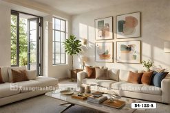 Tranh Canvas Trừu Tượng Khối Màu Hiện Đại Tông Xanh Cam Ấm Áp Mã-B4-122-A B4 122 A Tranh Canvas Trừu Tượng Khối Màu Hiện Đại Tông Xanh Cam Ấm Áp m7