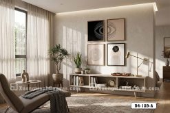 B4 129 A Tranh Canvas Hình Học Đối Nhãn Tối Giản Hiện Đại m2
