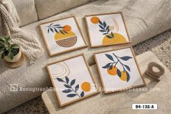 Tranh Canvas Boho Hiện Đại Tông Vàng Cam Cành Lá Trang Trí Phòng Khách Mã-B4-132-A B4 132 A Tranh Canvas Boho Hiện Đại Tông Vàng Cam Cành Lá Trang Trí Phòng Khách m5