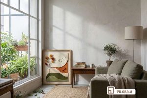 Tranh phong cảnh nổi 3D - Bứt phá thẩm mỹ cho mảng tường phòng khách TD 058 A m2 tranh phong canh noi 3d dat san goc phong khach gan sofa hien dai xuongtranhcanvas
