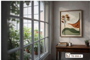 Tranh phong cảnh nổi 3D - Bứt phá thẩm mỹ cho mảng tường phòng khách TD 058 A m6 tranh phong canh noi 3d treo tuong goc lam viec huong ra cua so xuongtranhcanvas