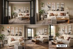 Tranh Canvas Cuộc Sống Bình An Tông Be Trắng Phong Cách Thủy Mặc Mã-TQ-003-A TQ 003 A Tranh Canvas Cuộc Sống Bình An Tông Be Trắng Phong Cách Thủy Mặc m5