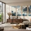 Tranh kiến trúc cổ xưa - Hồi sinh di sản nghệ thuật trong từng nhịp thở không gian TQ 005 B m1 tranh kien truc co xua treo tuong phong khach rong xuongtranhcanvas