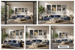 TQ 010 A Tranh Canvas Mã Đáo Thành Công Hiện Đại Bát Mã Phi Nước Đại Sang Trọng m5