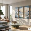 Tranh Canvas Hoa Sen Trắng Dưới Trăng Xanh Thanh Khiết Hiện Đại Mã-TQ-017-B TQ 017 B Tranh Canvas Hoa Sen Trắng Dưới Trăng Xanh Thanh Khiết Hiện Đại m1