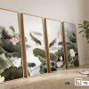 Tranh đầm sen cá rực rỡ - Điểm nhấn nghệ thuật sang trọng cho phòng khách thời thượng TQ 019 A m1 tranh dam sen nghe thuat kho lon tua tuong phong khach xuongtranhcanvas