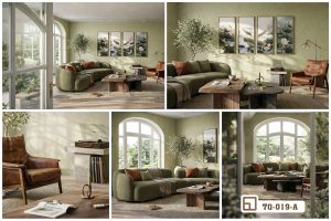 Tranh đầm sen cá rực rỡ - Điểm nhấn nghệ thuật sang trọng cho phòng khách thời thượng TQ 019 A m5 bo suu tap tranh dam sen goc nhin da chieu nghe thuat xuongtranhcanvas