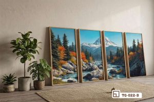 Tranh phong cảnh thiên nhiên - Mở ra không gian thư thái và bình yên tuyệt đối TQ 022 B m3 tranh phong canh thien nhien phong cach toi gian dat san doc dao thoi thuong xuongtranhcanvas