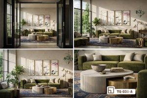 Tranh hoa sen nghệ thuật - Khơi nguồn cảm hứng thanh tao cho tổ ấm đẳng cấp TQ 031 A m6 tranh hoa sen nghe thuat kien tao khong gian song hoang gia cao cap xuongtranhcanvas