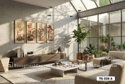 Tranh Canvas Tùng Cúc Trúc Mai Phối Màu Cổ Điển Sang Trọng Mã-TQ-036-A TQ 036 A Tranh Canvas Tùng Cúc Trúc Mai Phối Màu Cổ Điển Sang Trọng m3