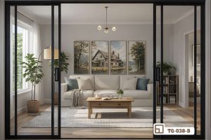Tranh phong cảnh làng quê - Góc bình yên hoài niệm giữa lòng phố thị TQ 038 B m7 tranh phong canh lang que treo chinh dien phong khach thiet ke sang trong xuongtranhcanvas
