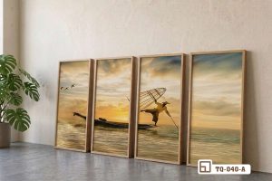TQ 040 A m1 tranh phong canh song nuoc kho lon tua tuong moc mac dang cap xuongtranhcanvas