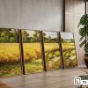 TQ 044 B m1 tranh phong canh dong que kho lon tua tuong hien dai xuongtranhcanvas