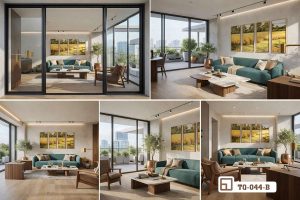 Tranh phong cảnh đồng quê lúa chín - Đánh thức bình yên và sự trù phú cho không gian TQ 044 B m5 tranh phong canh dong que phoi canh da goc nhin tinh te xuongtranhcanvas