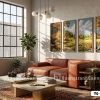 Tranh Canvas Phong Cảnh Mùa Thu Vàng Nắng Sớm Cho Phòng Khách Hiện Đại Mã-TQ-109-B TQ 109 B Tranh Canvas Phong Cảnh Mùa Thu Vàng Nắng Sớm Cho Phòng Khách Hiện Đại m1