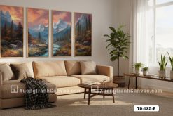 Tranh Canvas Phong Cảnh Nghệ Thuật Decor Phòng Khách Hiện Đại Mã-TQ-125-B TQ 125 B Tranh Canvas Phong Cảnh Nghệ Thuật Decor Phòng Khách Hiện Đại m3