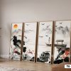Tranh Canvas Thủy Mặc Đầm Sen Và Con Thuyền Nghệ Thuật Á Đông Mã-TQ-149-B TQ 149 B Tranh Canvas Thủy Mặc Đầm Sen Và Con Thuyền Nghệ Thuật Á Đông m1