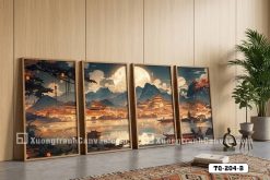 Tranh Canvas Thành Cổ Á Đông Dưới Ánh Trăng-Nghệ Thuật Cổ Điển Mã-TQ-204-B TQ 204 B Tranh Canvas Thành Cổ Á Đông Dưới Ánh Trăng Nghệ Thuật Cổ Điển m3