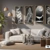 Tranh Canvas Cá Voi Nghệ Thuật Trừu Tượng Đen Trắng Sang Trọng Mã-TQ-273-B TQ 273 B Tranh Canvas Cá Voi Nghệ Thuật Trừu Tượng Đen Trắng Sang Trọng m1